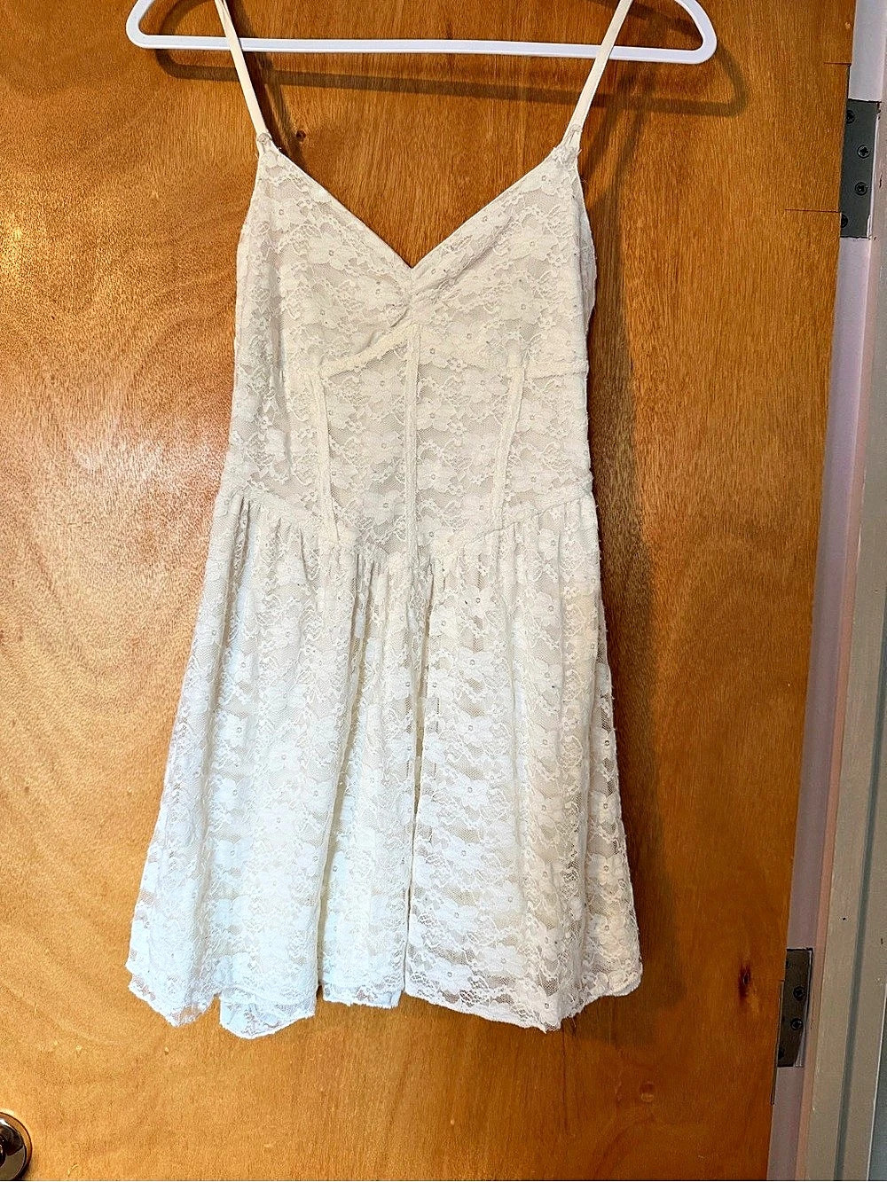 ARDENE Lace Mini Dress in White Size Small Like New